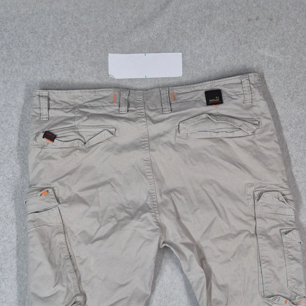 Replay Men Pants W36 Beige Cargo Twill 27